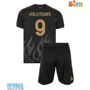 Billiga Juventus Randal Kolo Muani #9 Tredjeställ Barn 2026-27 Kortärmad (+ Korta byxor)
